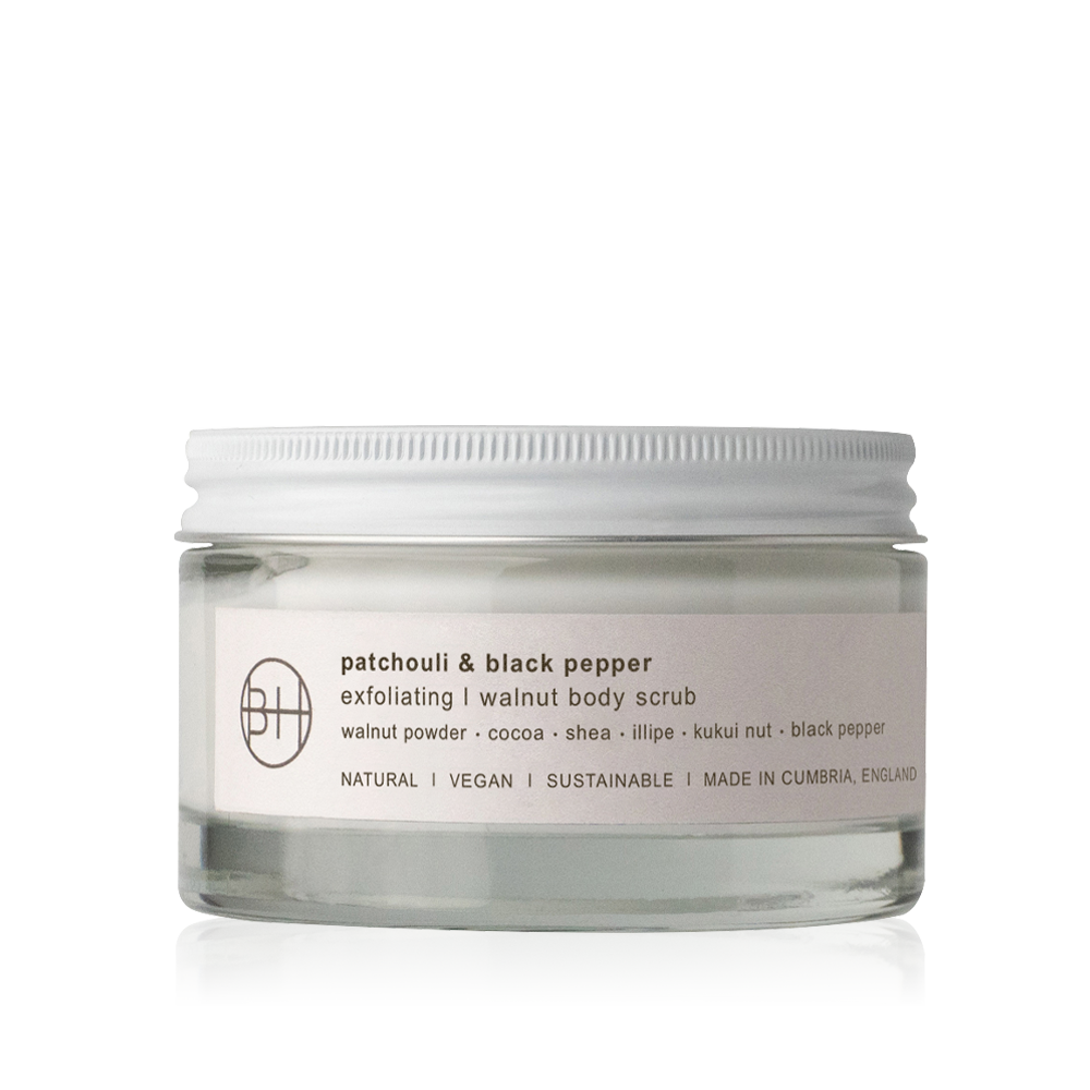 Patchouli & Black Pepper Walnut Body Scrub