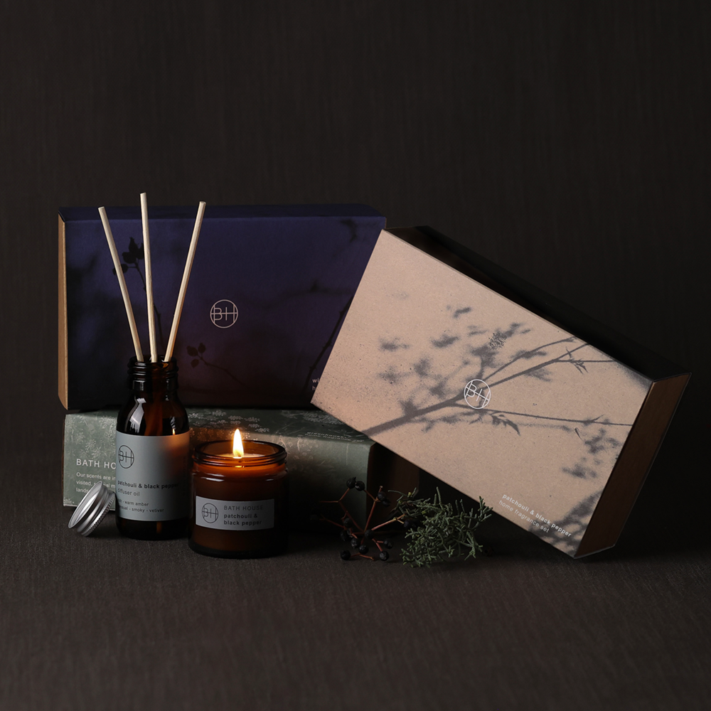 Patchouli Black Pepper Home Fragrance Set– Bath House
