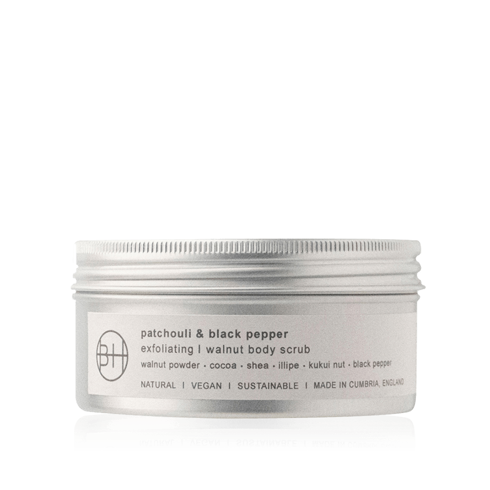 Patchouli & Black Pepper Walnut Body Scrub