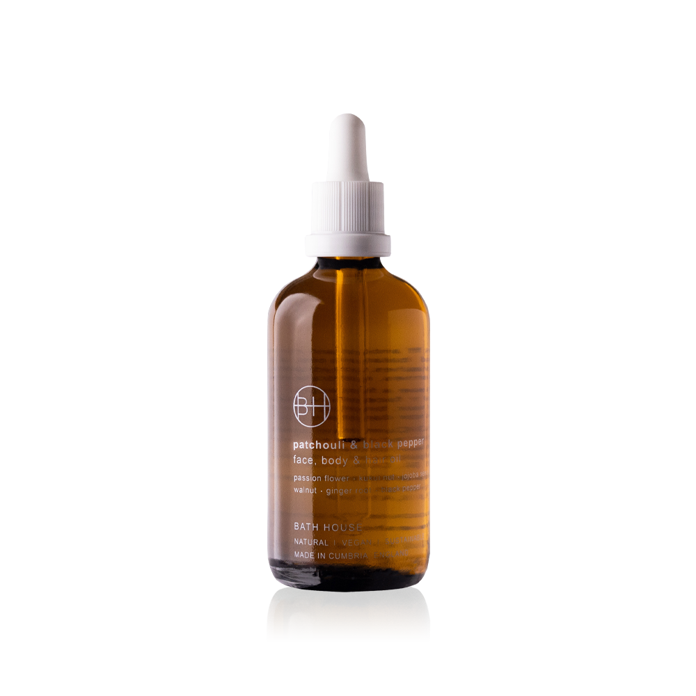 Product image of Patchouli & Black Pepper Face, Hair & Body Oil